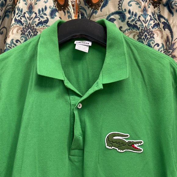 Lacoste Men’s short sleeve shirt green size 8 - Picture 2 of 4